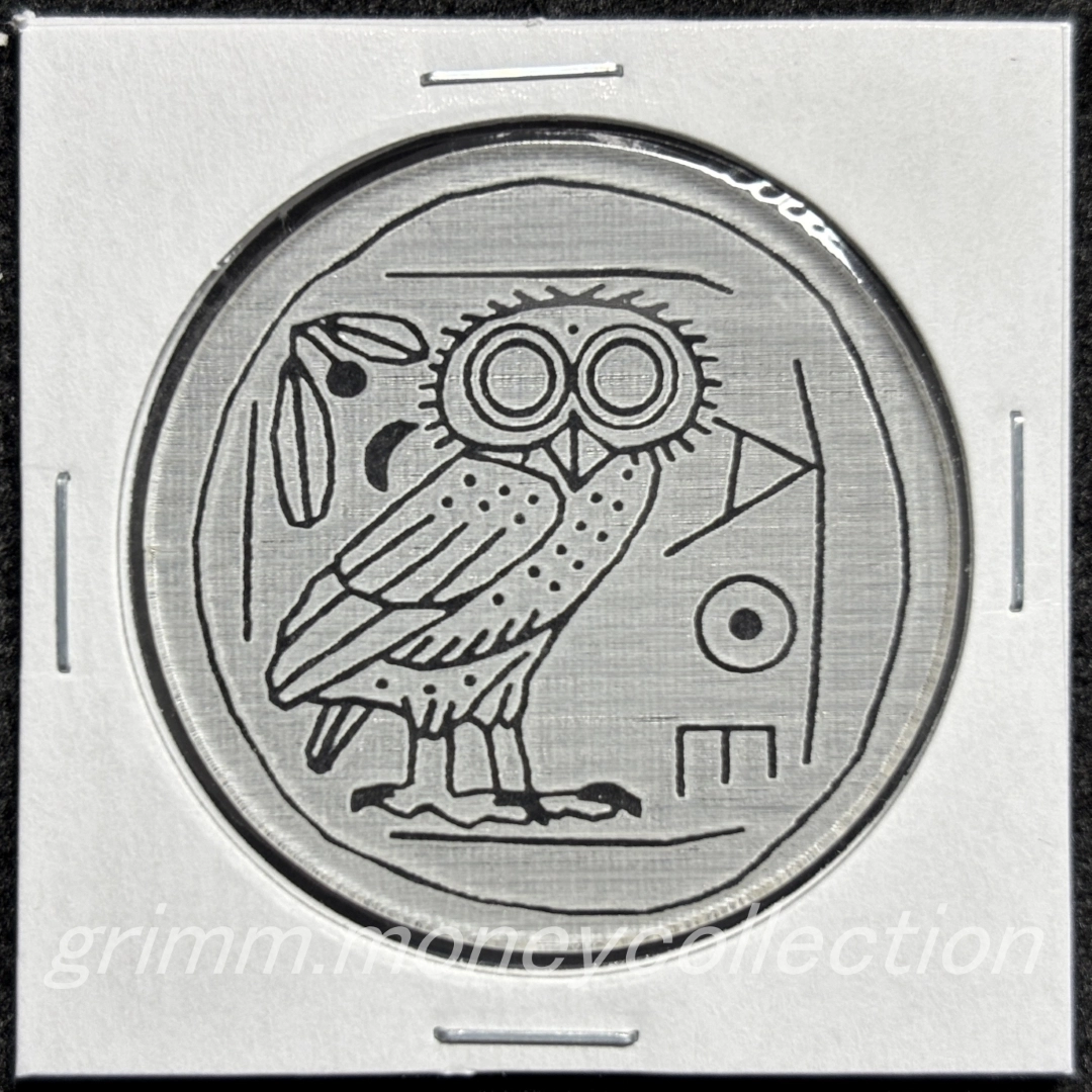 アクリル アテネ テトラドラクマ 裏 陽刻