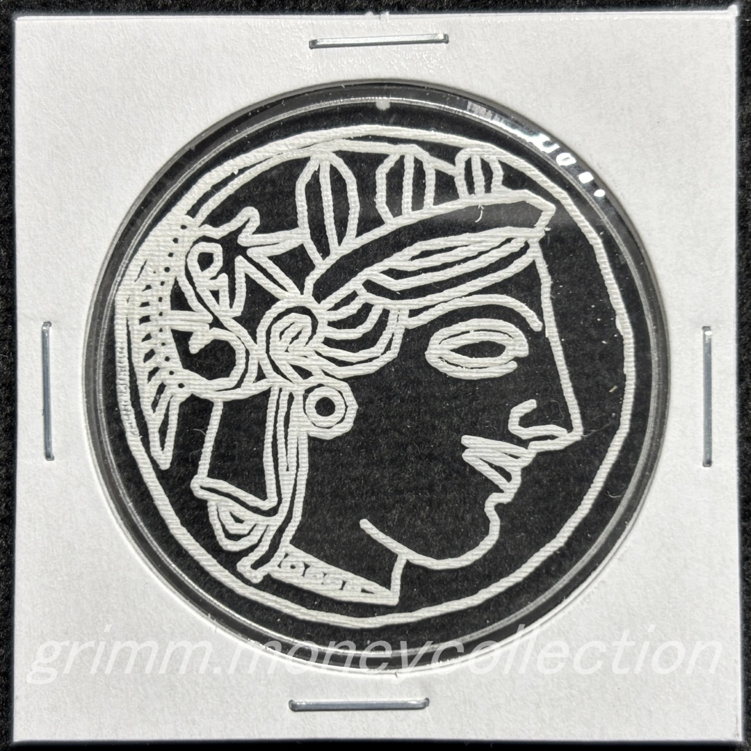 アクリル アテネ テトラドラクマ 表 陰刻