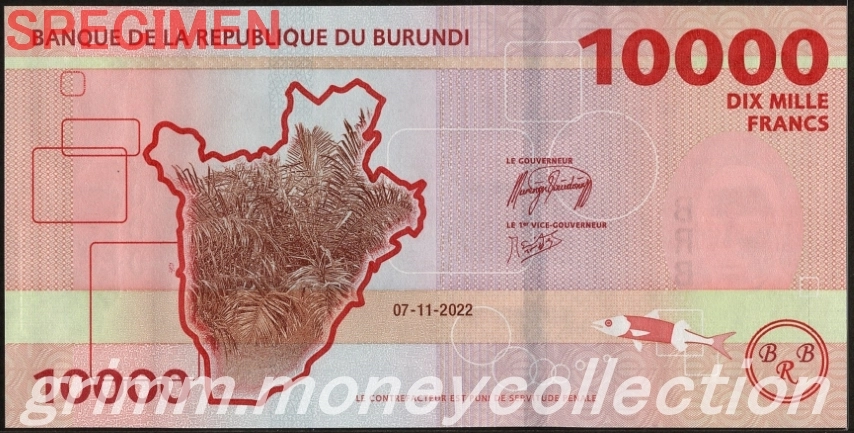 ブルンジ 10000フラン