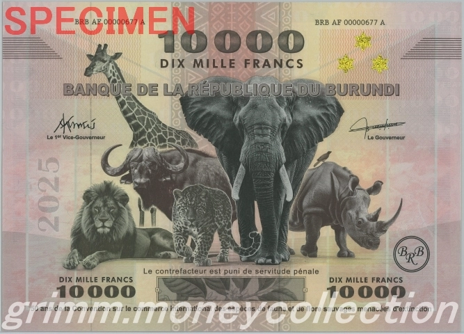 ブルンジ 10000フラン