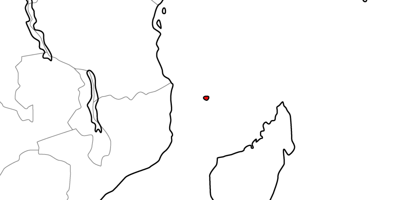 コモロの地図