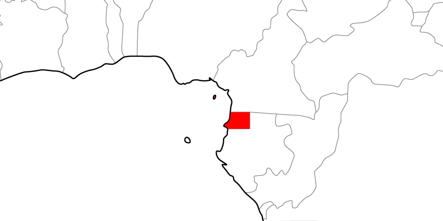 赤道ギニアの地図