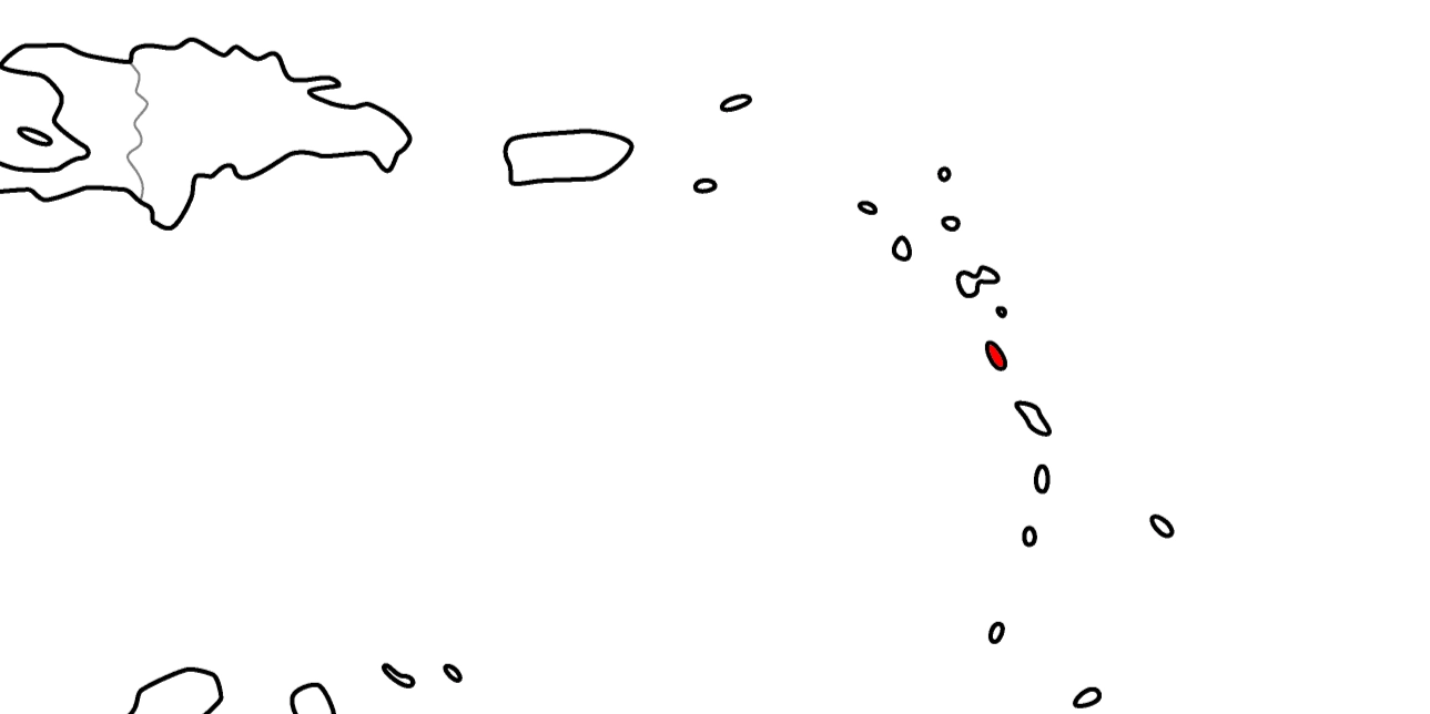 ドミニカ国の地図
