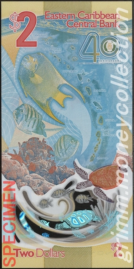 東カリブ諸国機構 2ドル