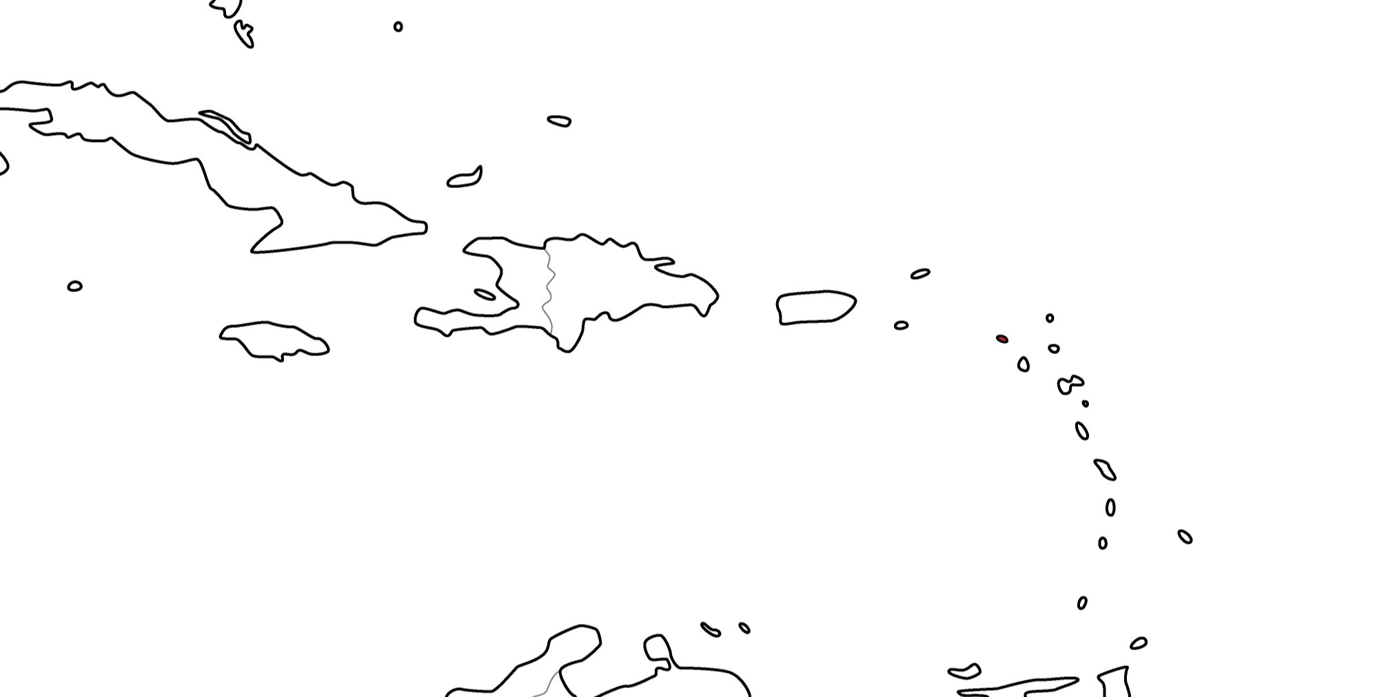 セントクリストファー・ネイビス（セントキッツ・ネイビス）の地図