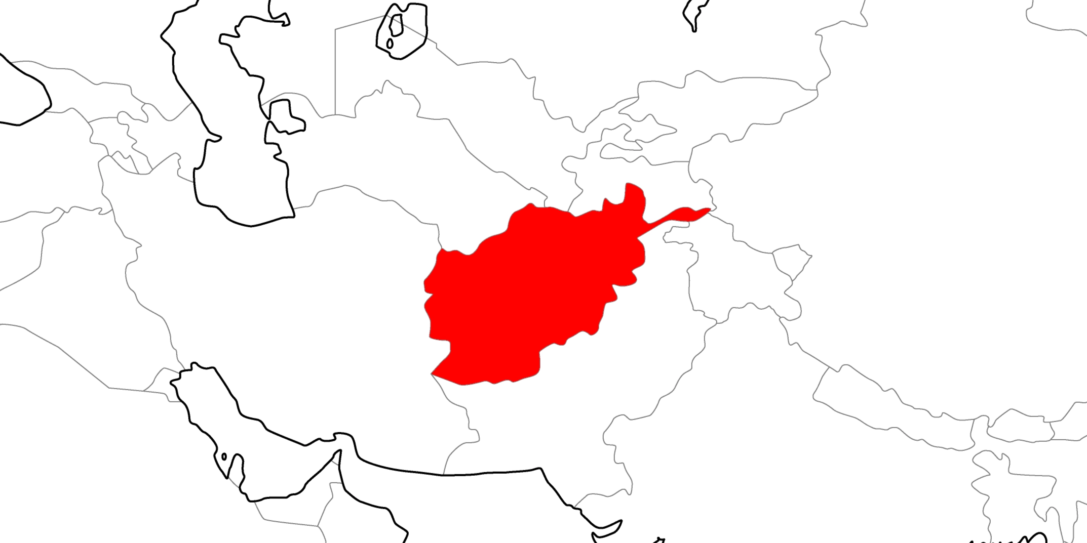 アフガニスタンの地図