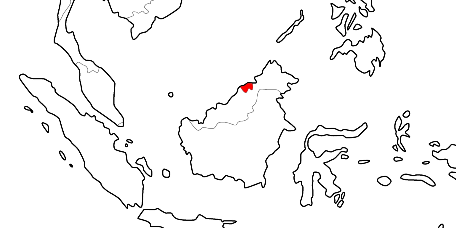 ブルネイの地図