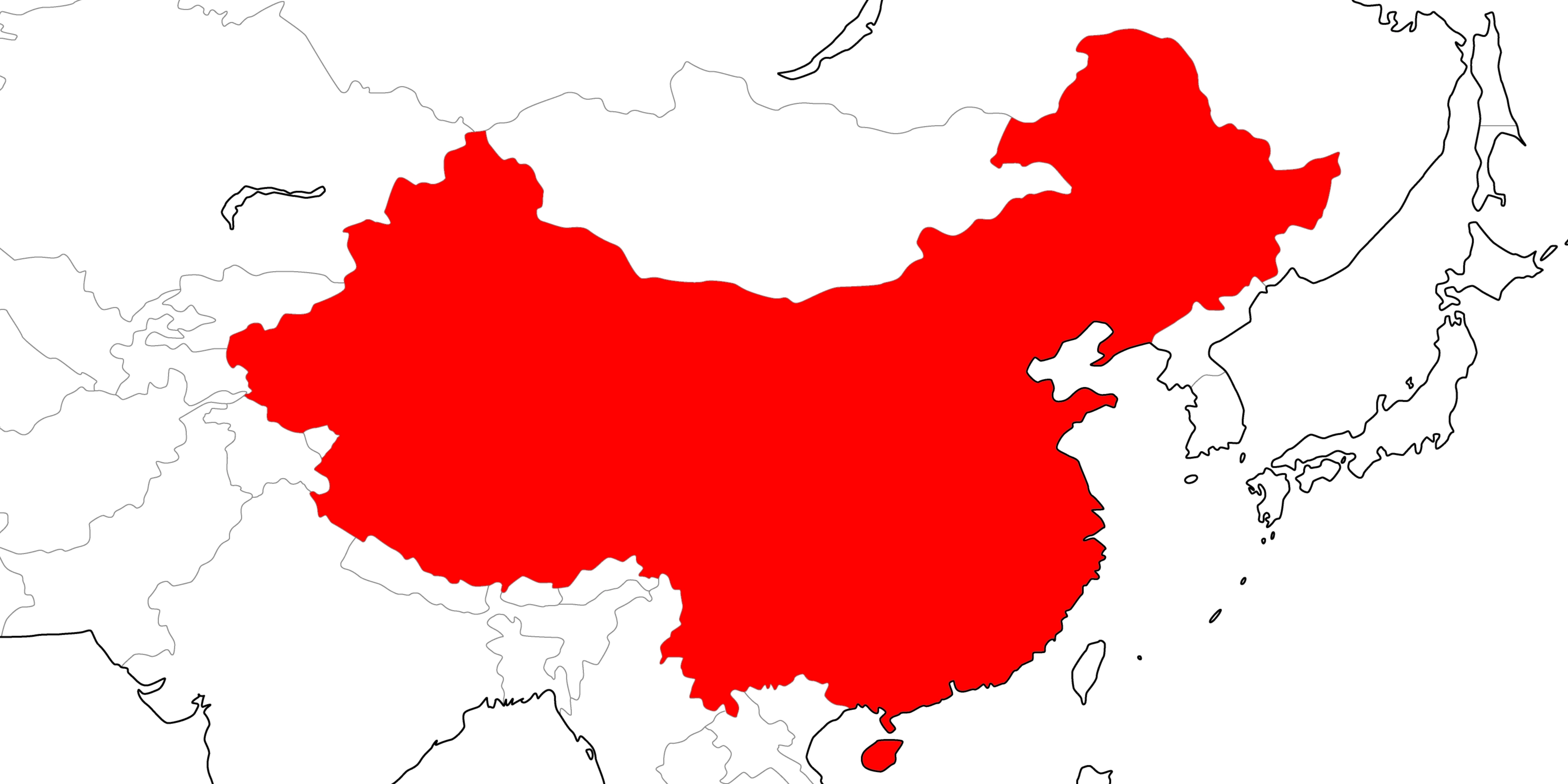 中国の地図