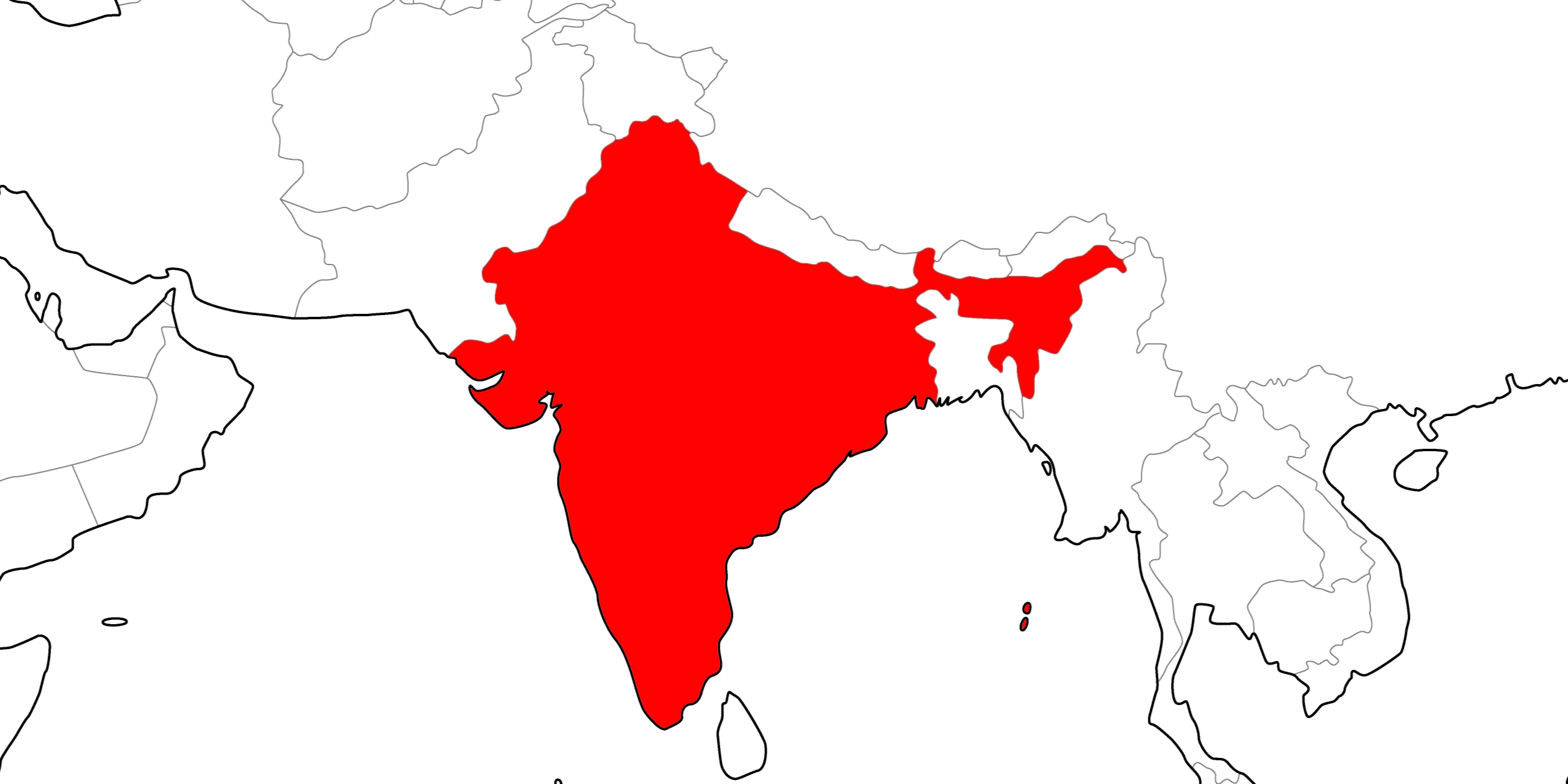 インドの地図