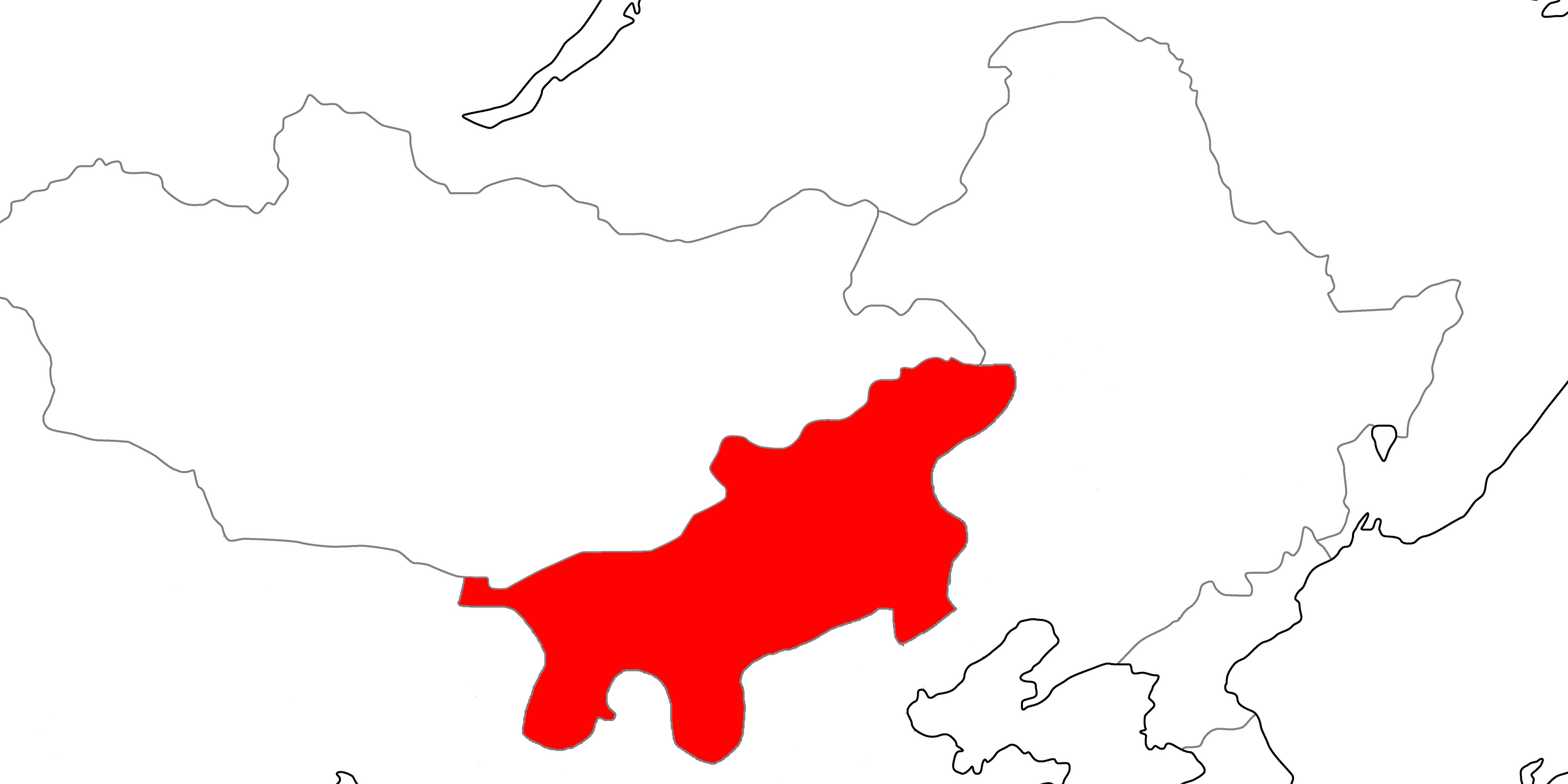 蒙古聯合自治政府の地図