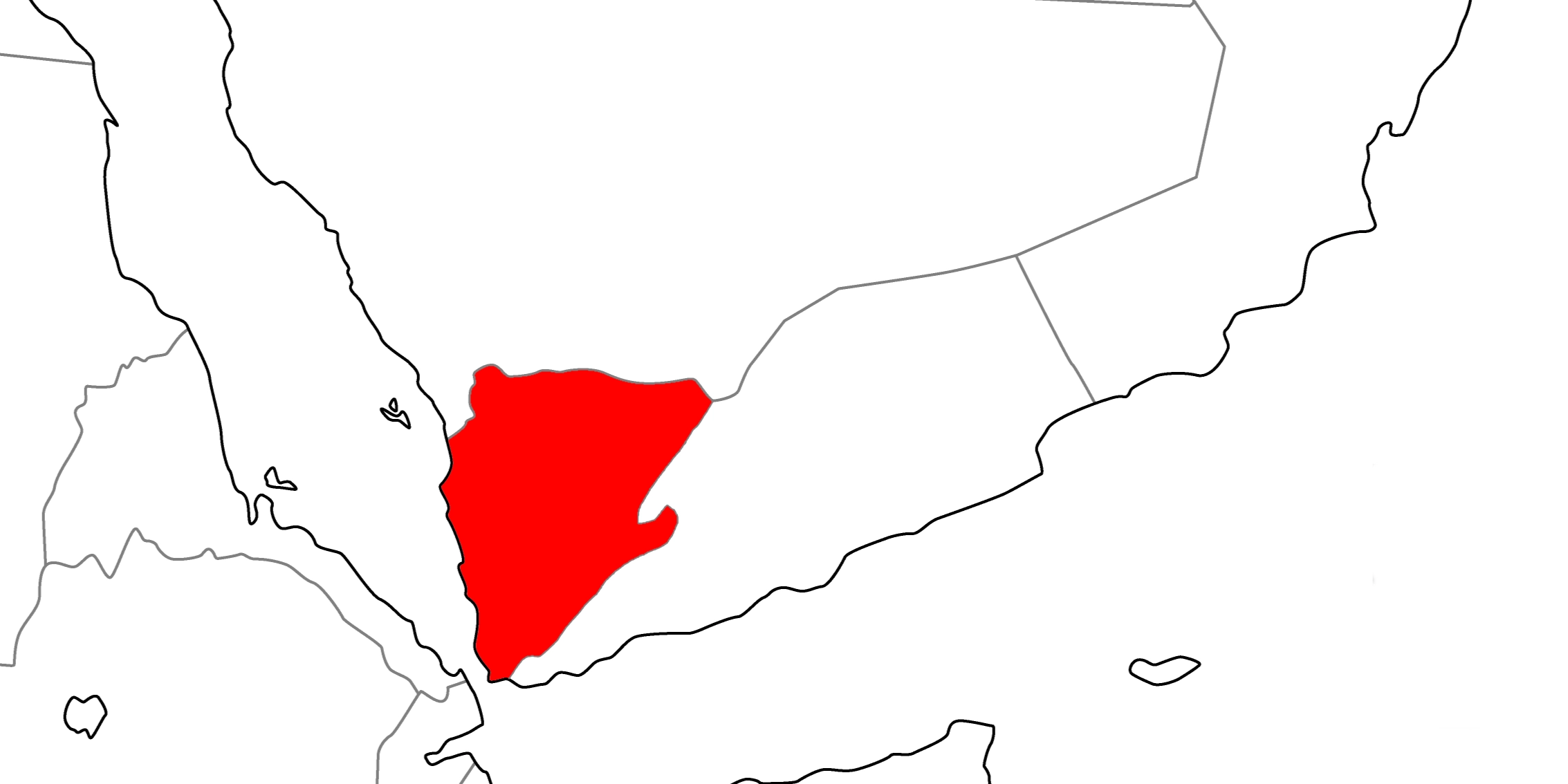 イエメン・アラブ共和国(北イエメン)の地図