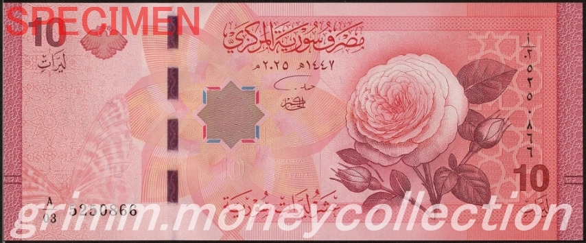 シリア 10ポンド 表