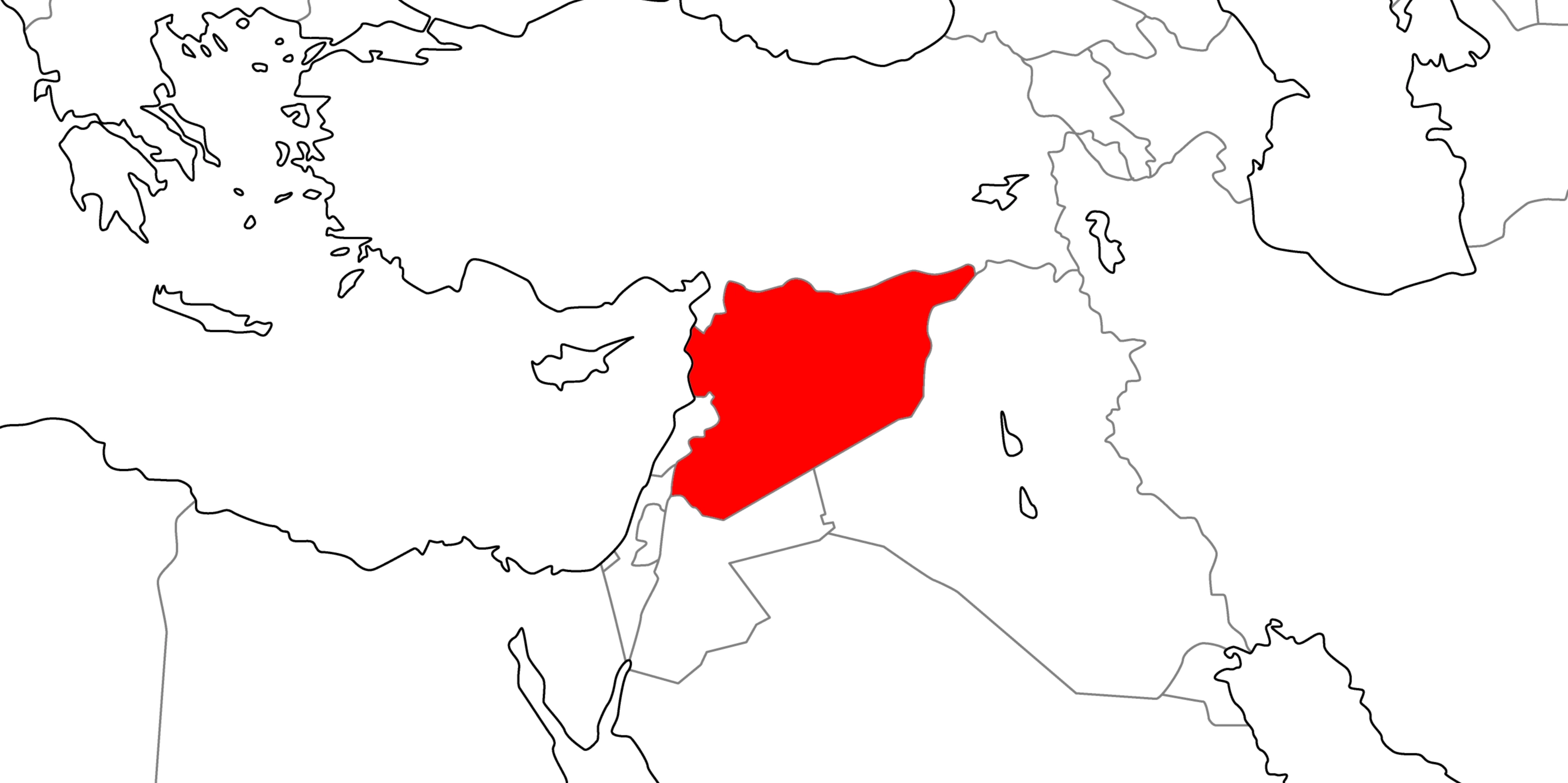 シリアの地図