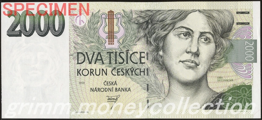 チェコ 2000コルナ