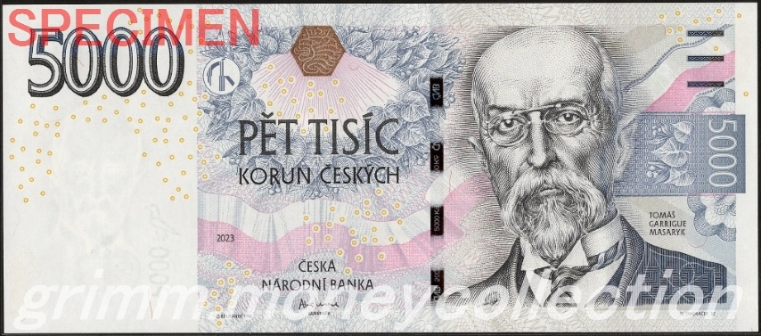 チェコ 5000コルナ