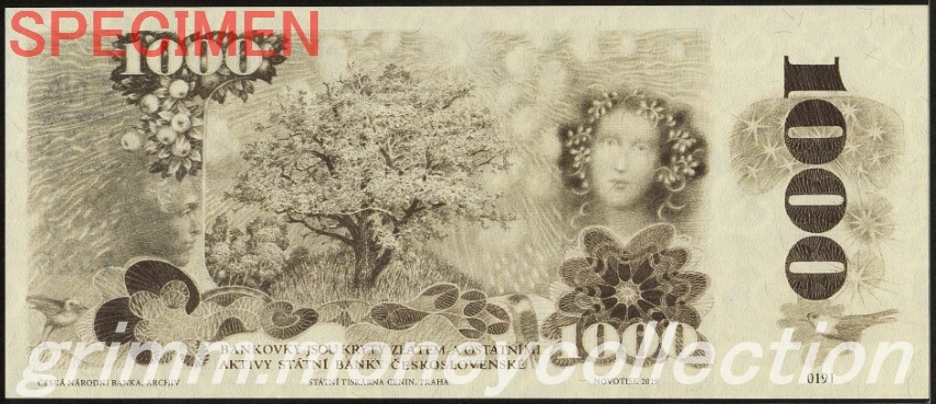 チェコスロバキア 1000コルナ