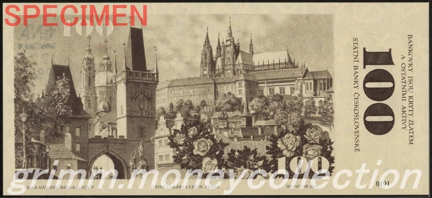 チェコスロバキア 100コルナ