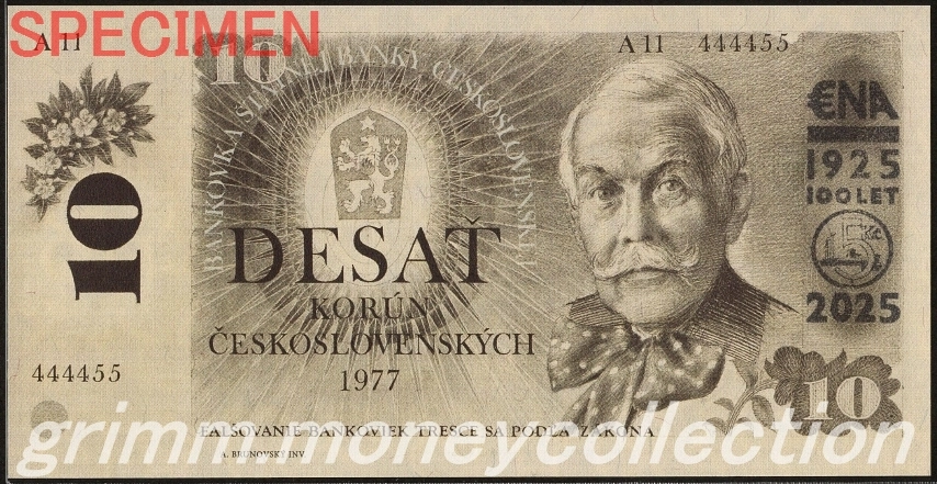 チェコスロバキア 10コルナ