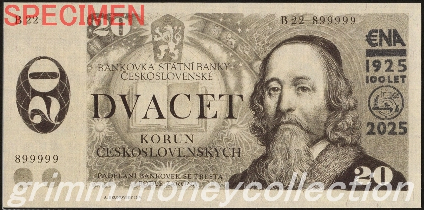 チェコスロバキア 20コルナ