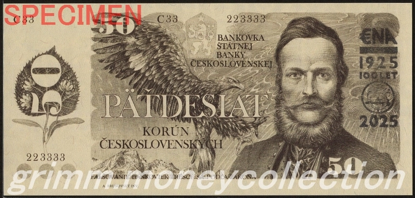 チェコスロバキア 50コルナ