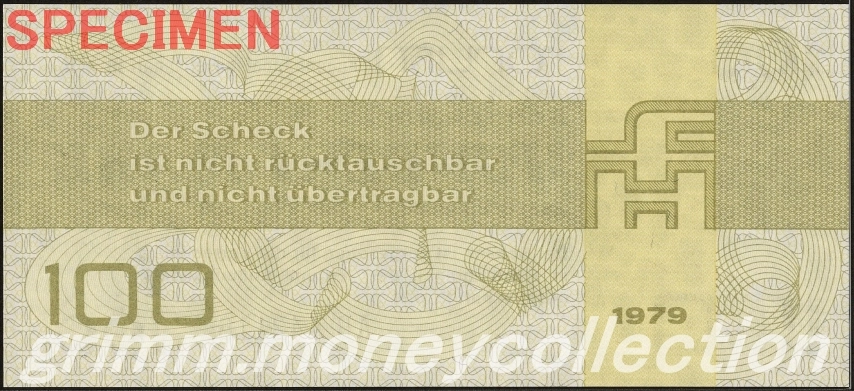 ドイツ民主共和国(東ドイツ) 外貨兌換券 100マルク