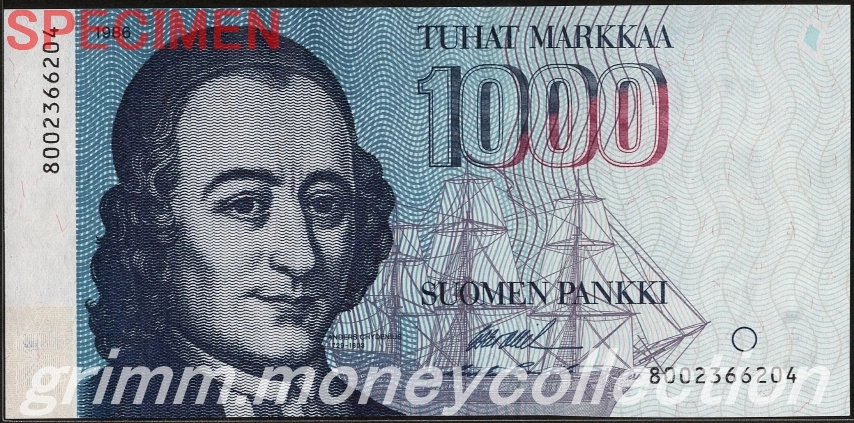 フィンランド 1000マルッカ