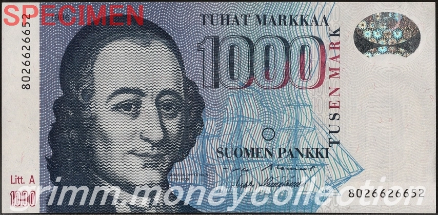 フィンランド 1000マルッカ
