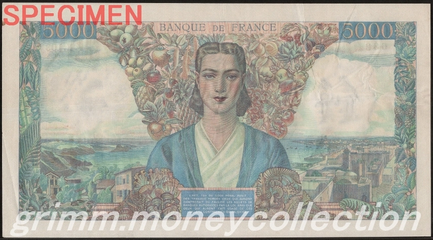 フランス 5000フラン