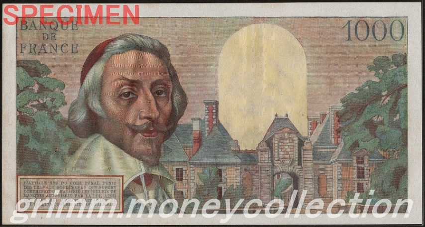 フランス 1000フラン