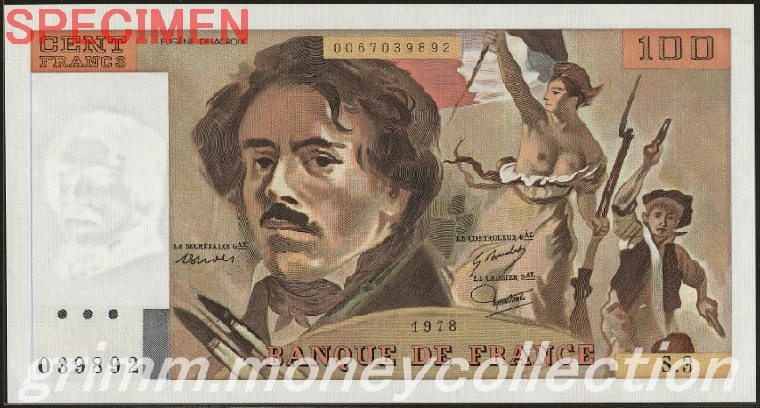 フランス 100フラン