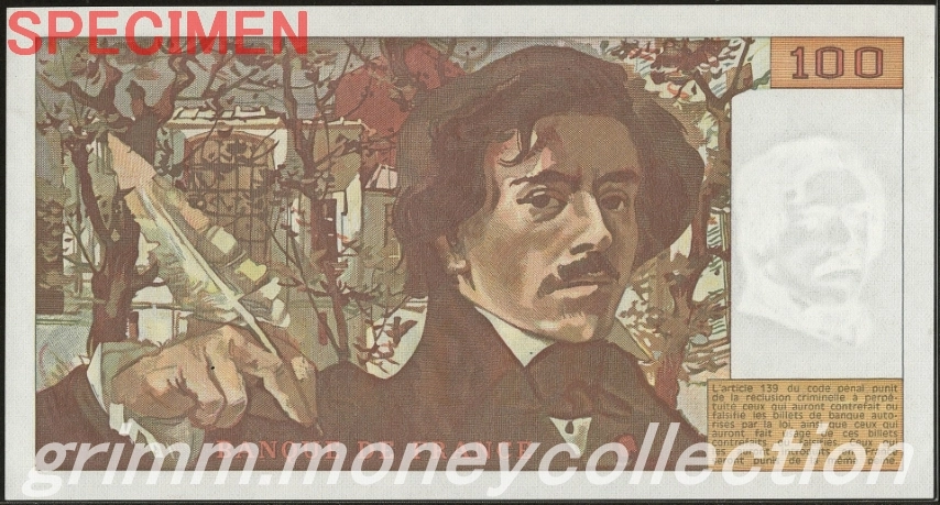 フランス 100フラン