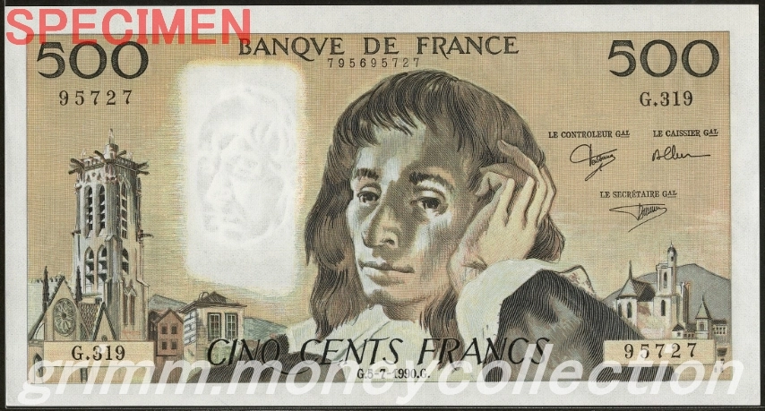 フランス 500フラン