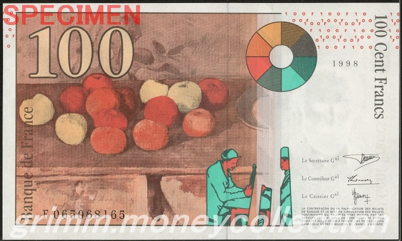 フランス 100フラン