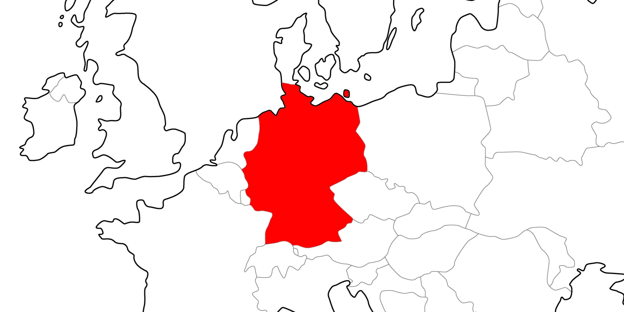 ドイツの地図