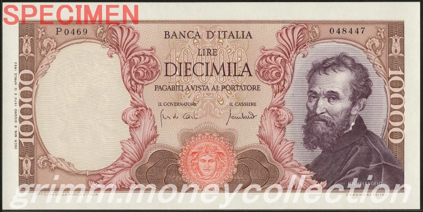 イタリア 10000リラ