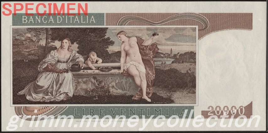イタリア 20000リラ