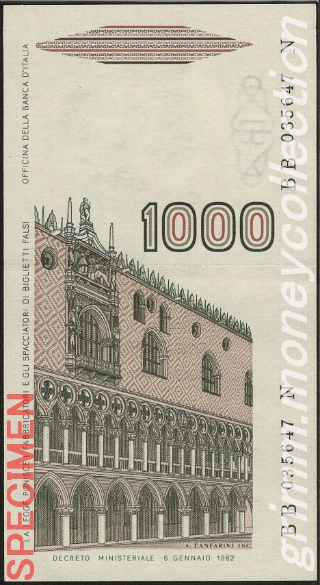イタリア 1000リラ