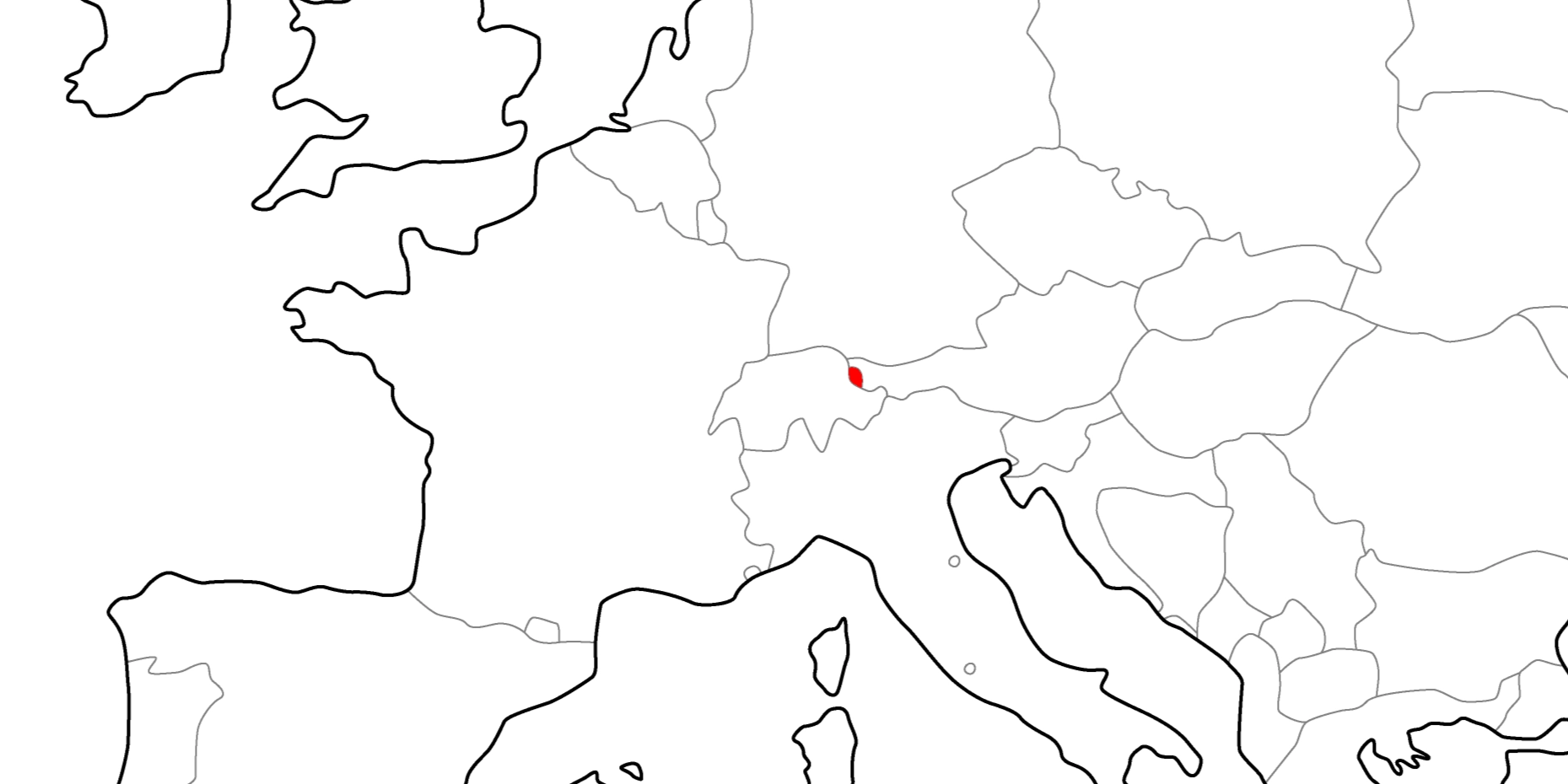 リヒテンシュタインの地図