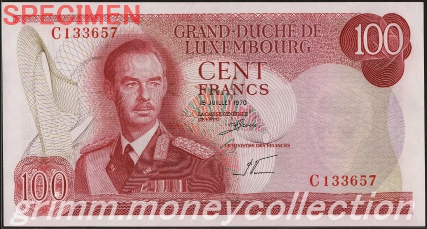 ルクセンブルク 100フラン