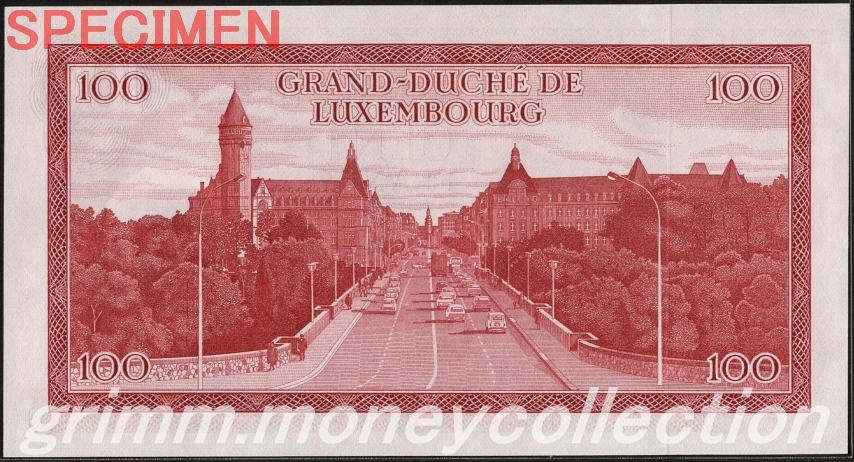 ルクセンブルク 100フラン