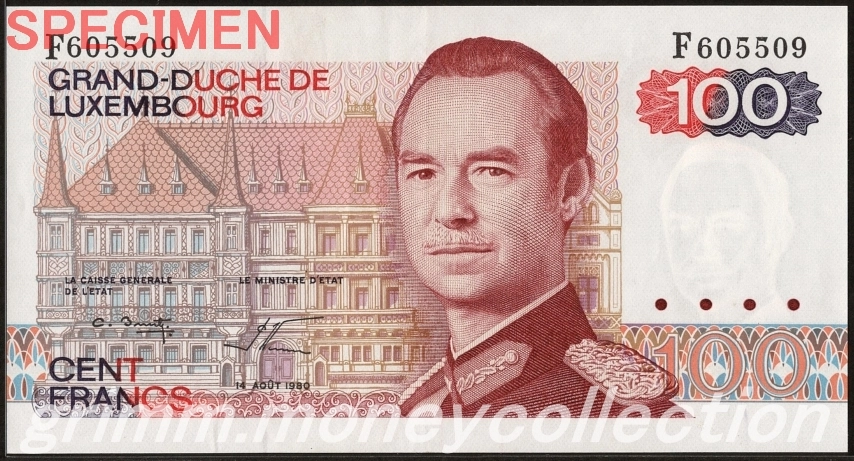 ルクセンブルク 100フラン
