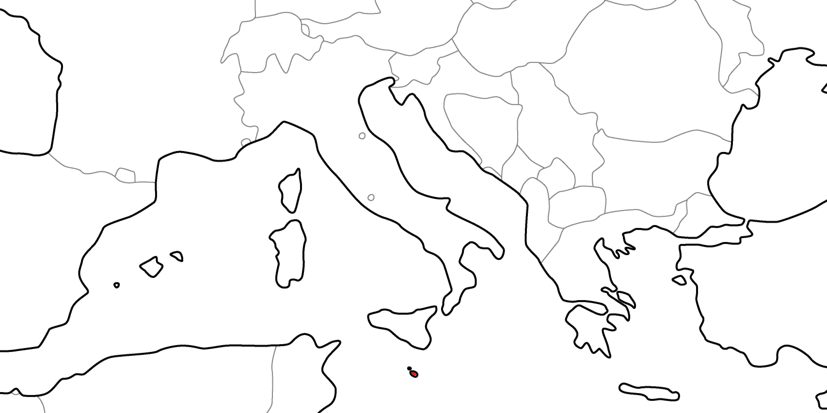 マルタの地図