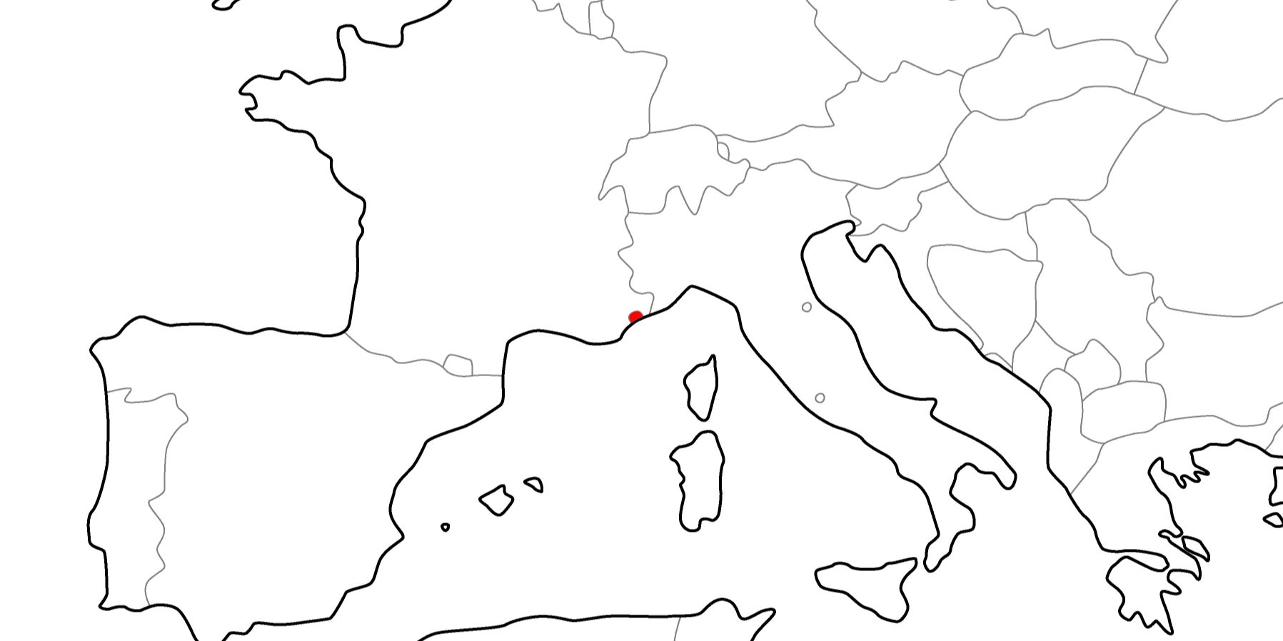 モナコの地図