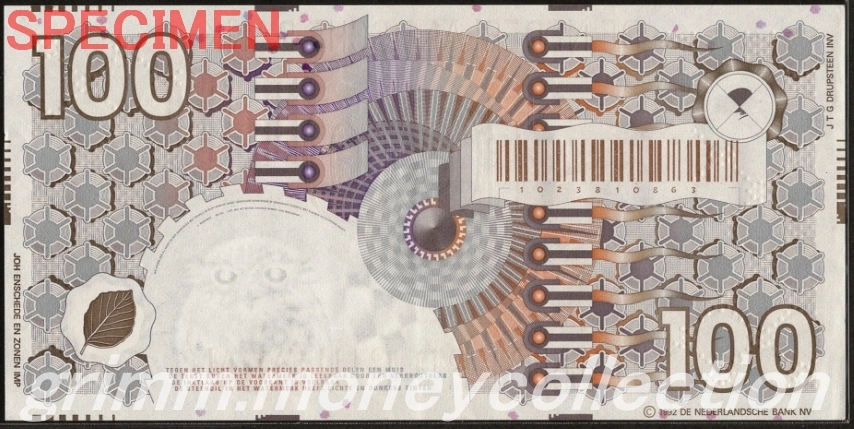 オランダ 100ギルダー