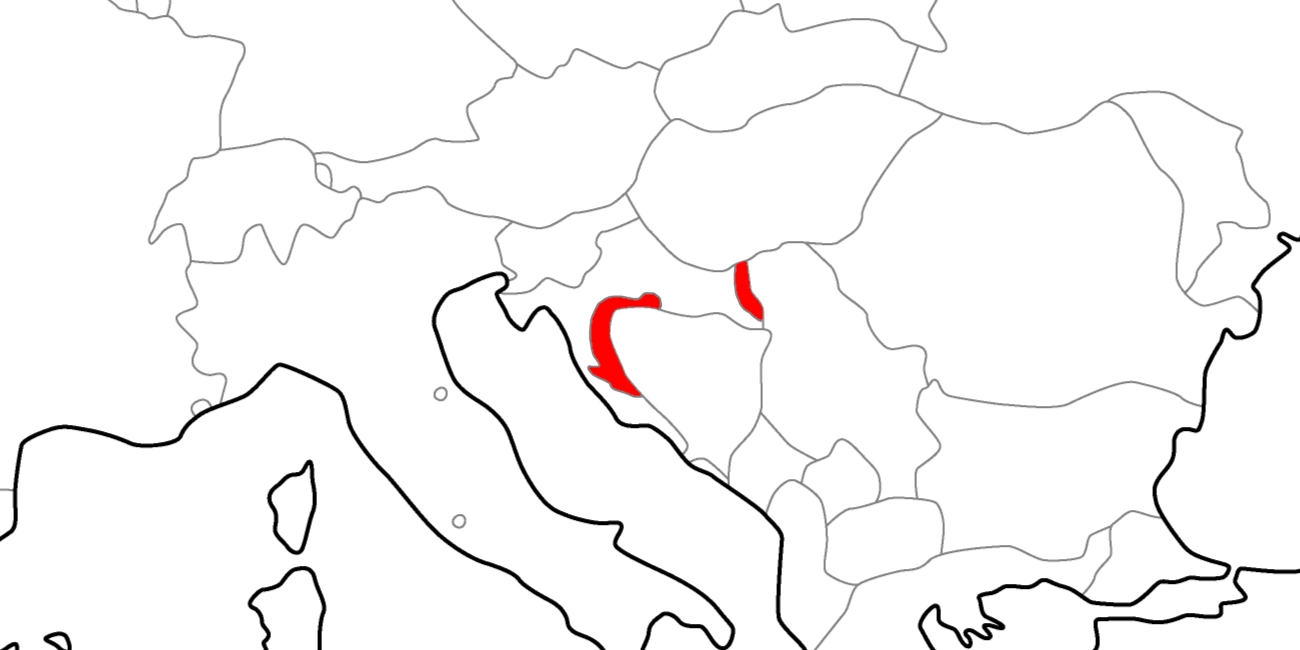 クライナ・セルビア人共和国の地図