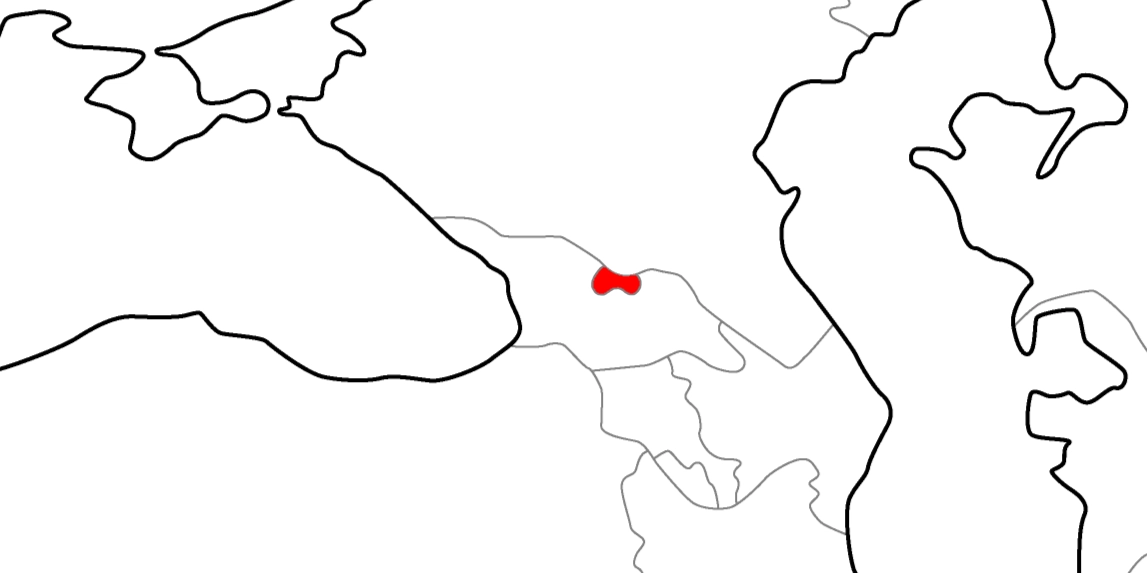 南オセチアの地図