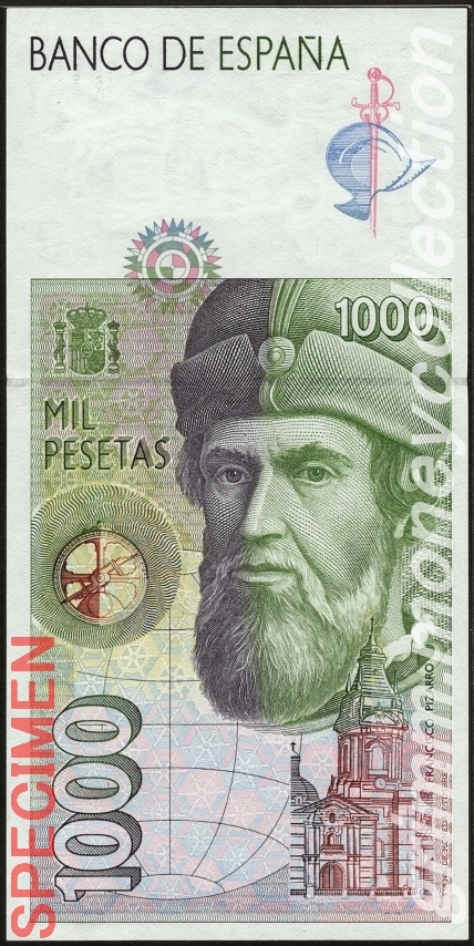 スペイン 1000ペセタ