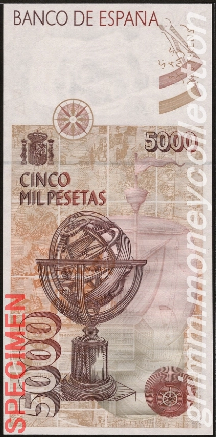 スペイン 5000ペセタ