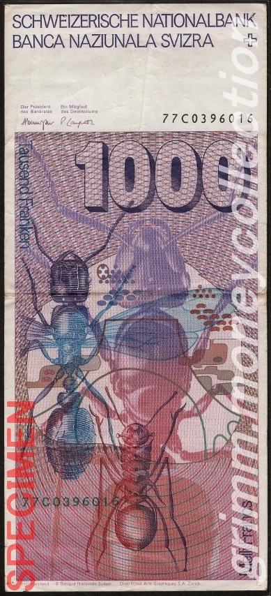 スイス 1000フラン
