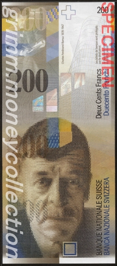 スイス 200フラン